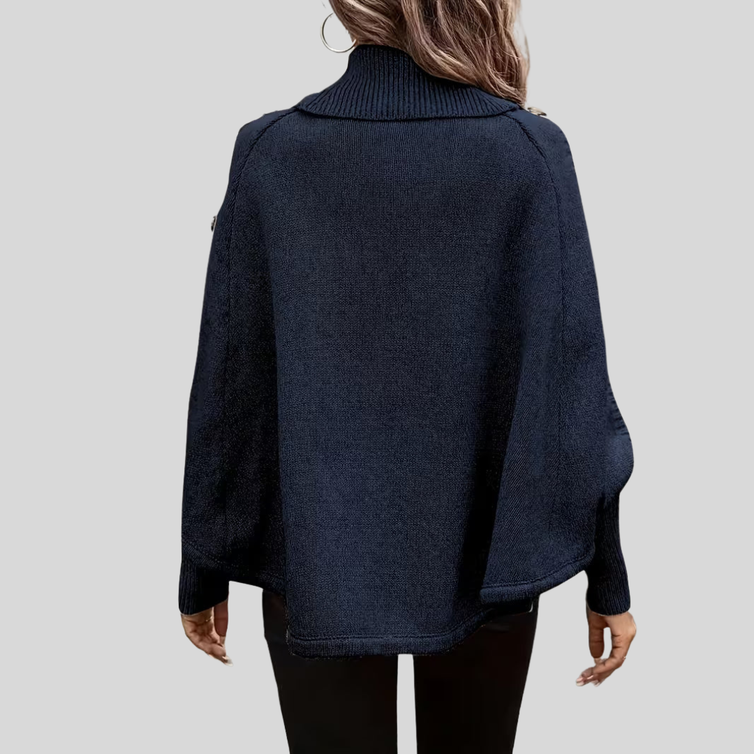 Cordelia - Cable-Knit Roll-Neck Jumper