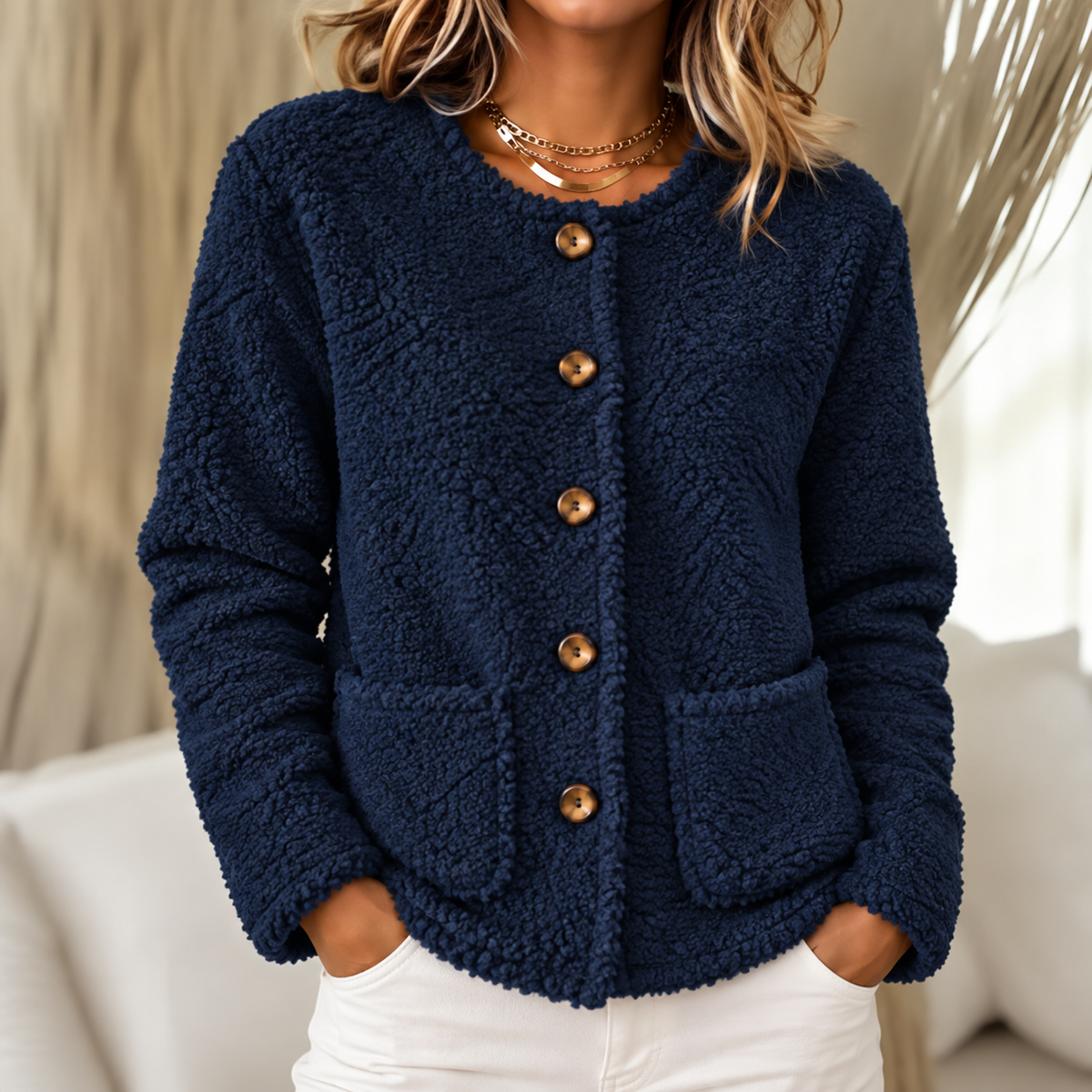 Hanna | Cozy Teddy Jacket for Women