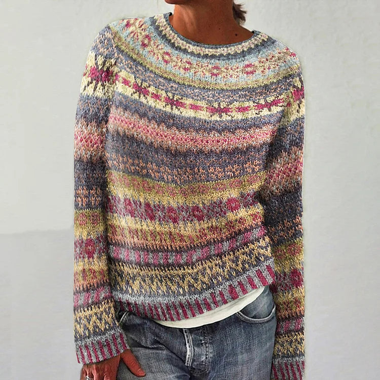 Harper | Vibrant Fair Isle Sweater