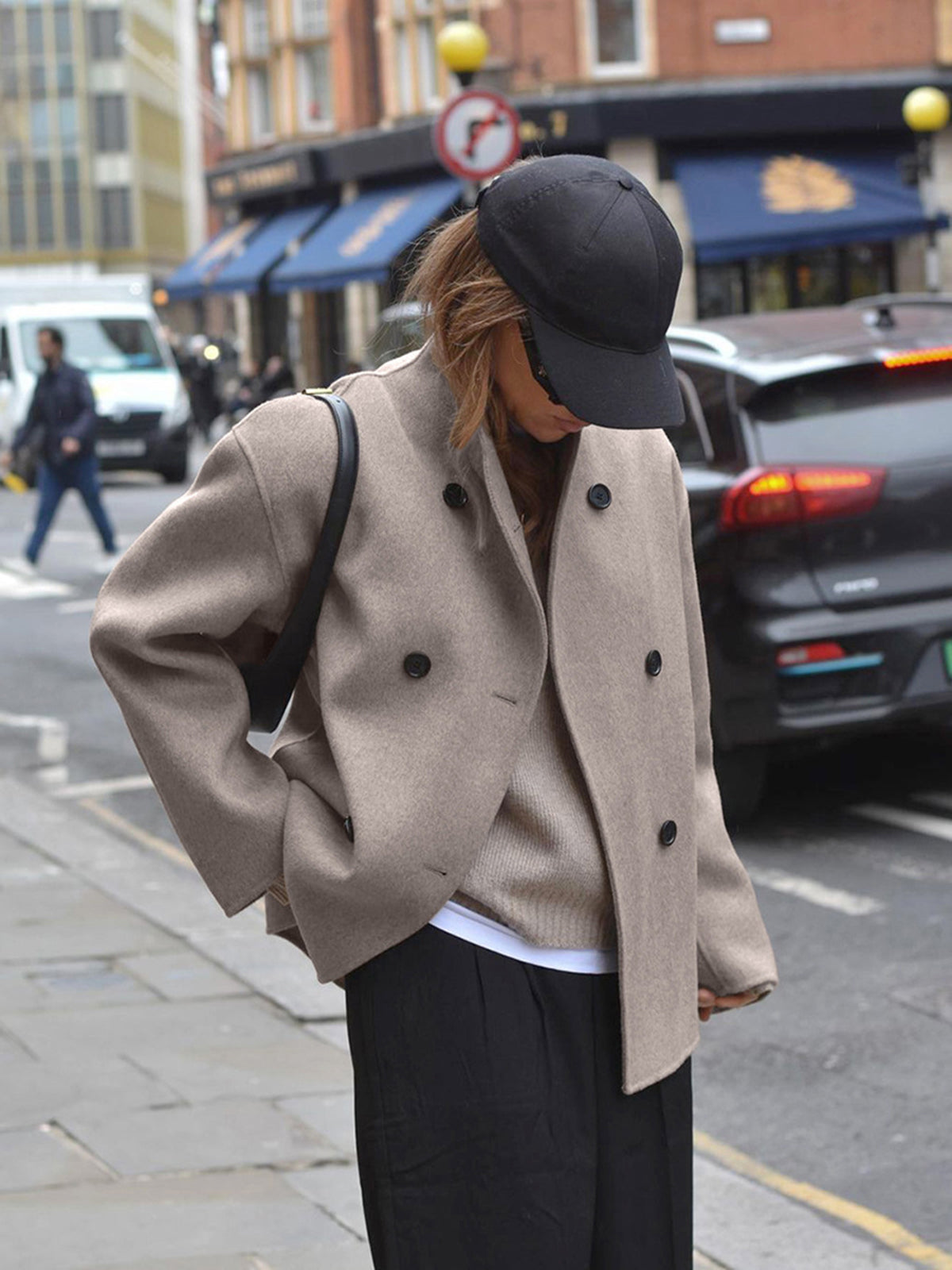 Zophia | Stylish Oversized Wool Coat with Buttons