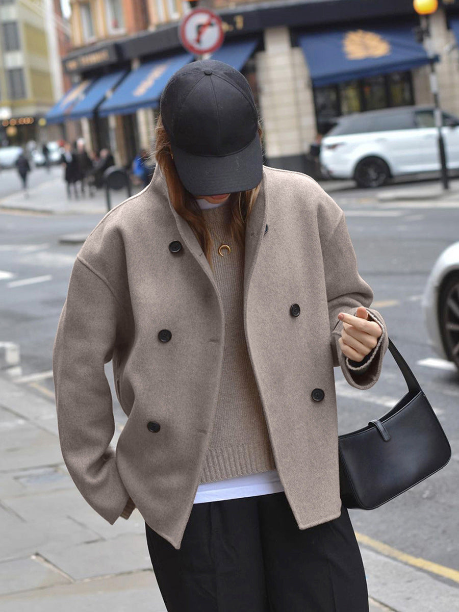Zophia | Stylish Oversized Wool Coat with Buttons
