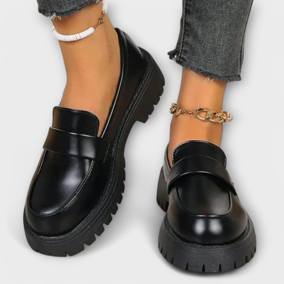 Anna ™ | Women's Moccasins with Orthopedic Design and Satin Platforms
