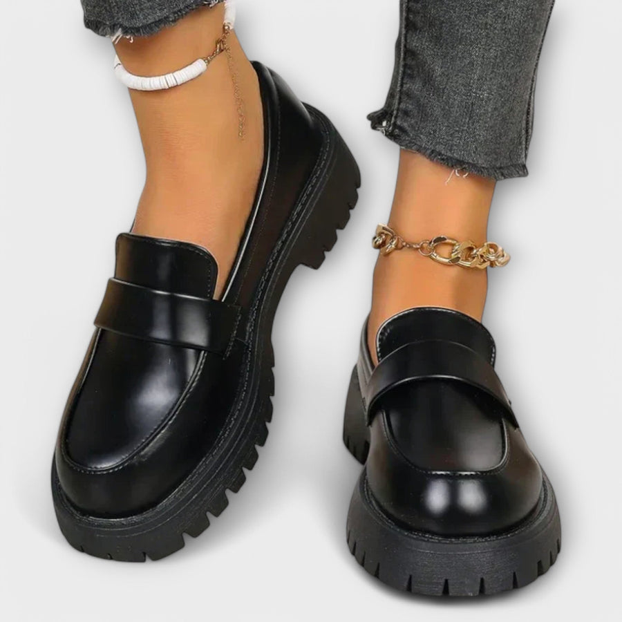 Anna ™ | Women's Moccasins with Orthopedic Design and Satin Platforms