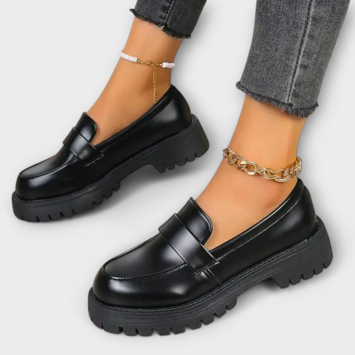 Anna ™ | Women's Moccasins with Orthopedic Design and Satin Platforms