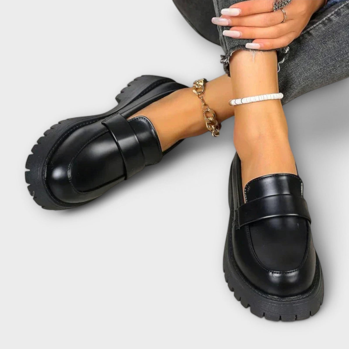 Anna ™ | Women's Moccasins with Orthopedic Design and Satin Platforms