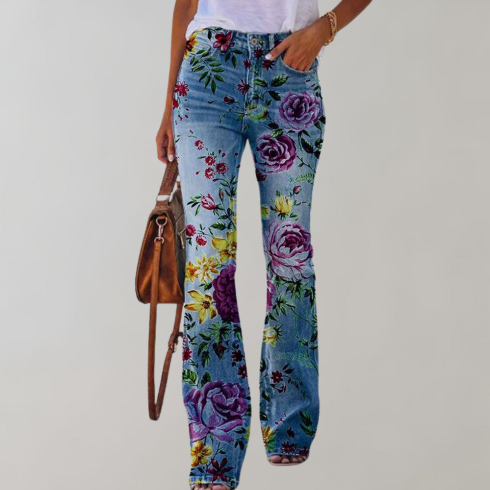 High-Waisted Flare Jeans