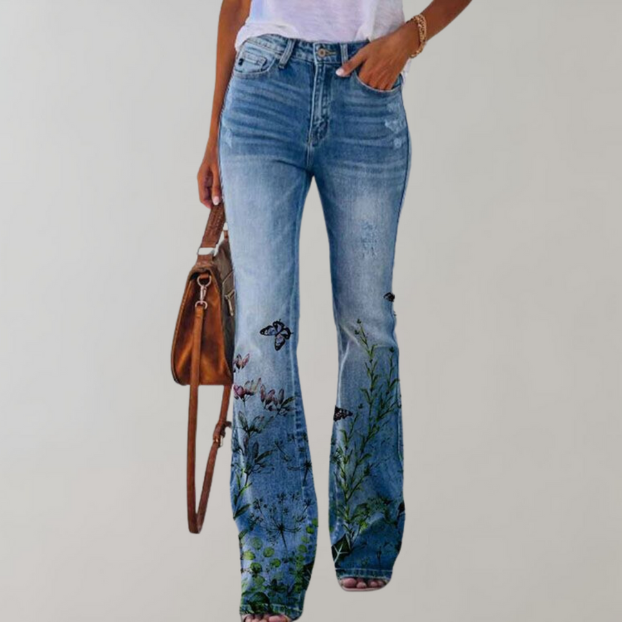 High-Waisted Flare Jeans