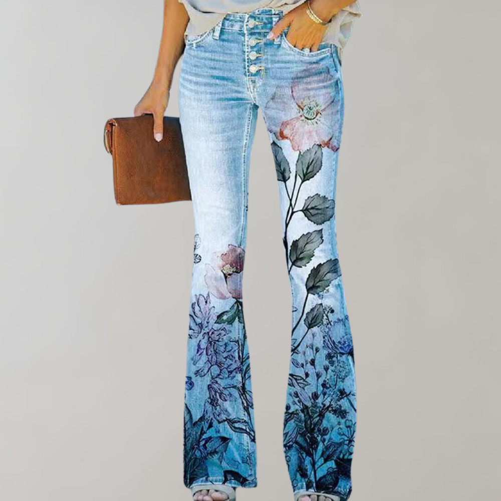 High-Waisted Flare Jeans