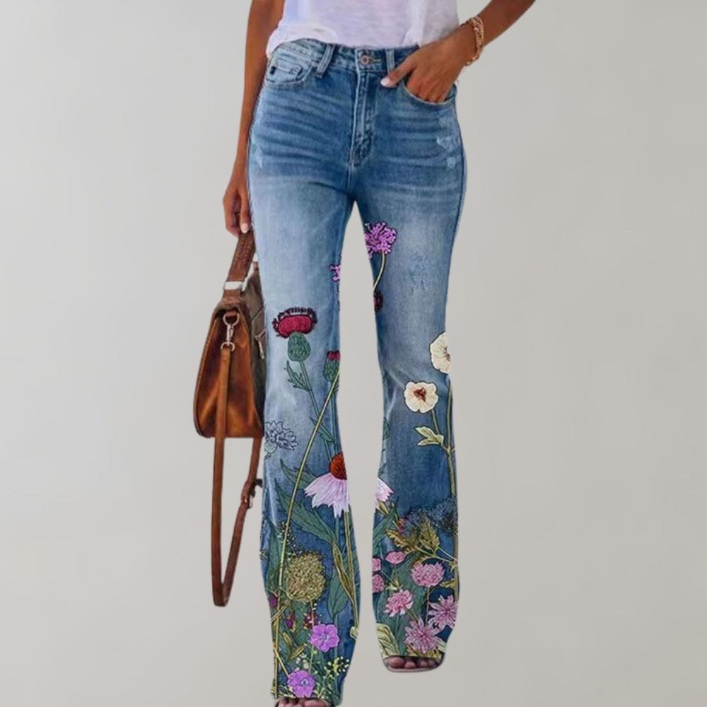 High-Waisted Flare Jeans
