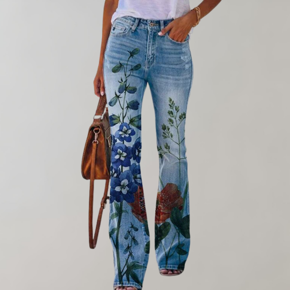 High-Waisted Flare Jeans