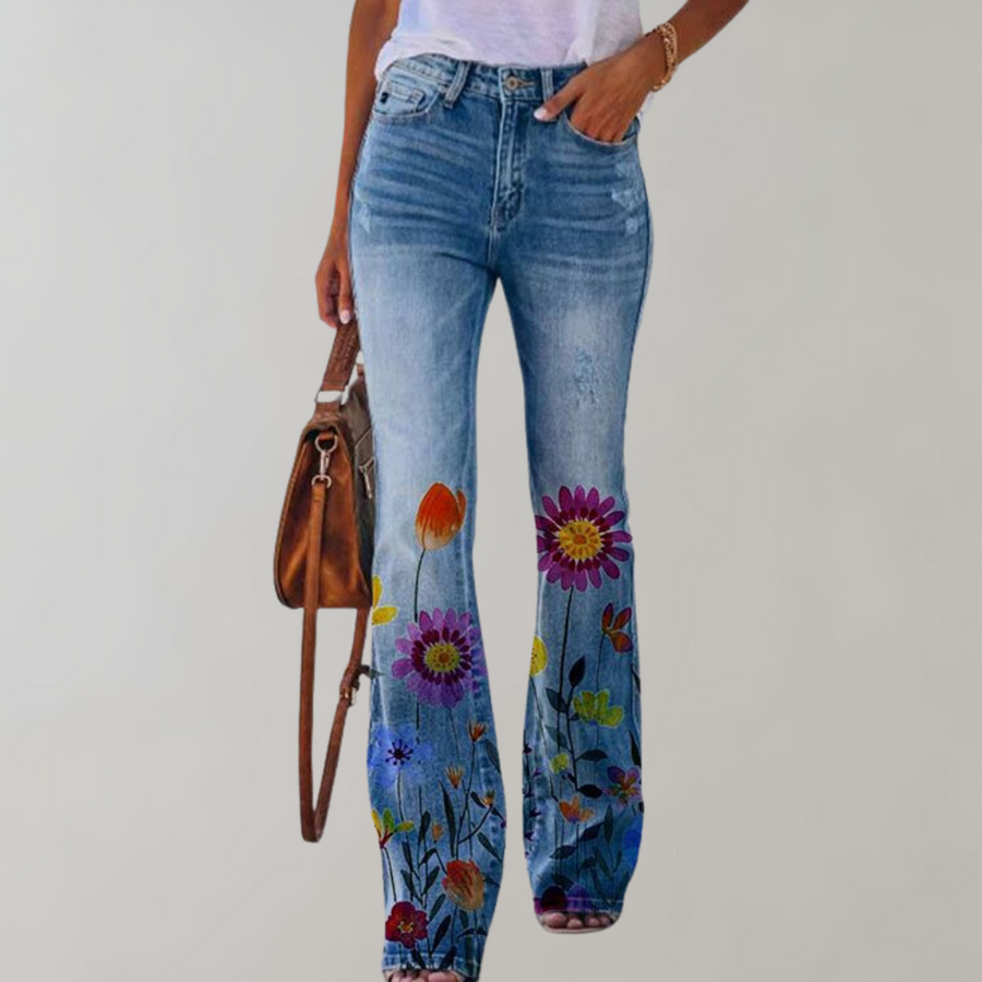 High-Waisted Flare Jeans