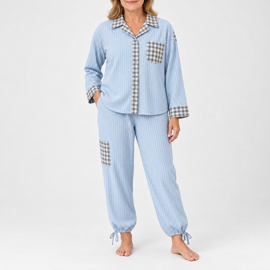 Harriet | Striped Pajama Set