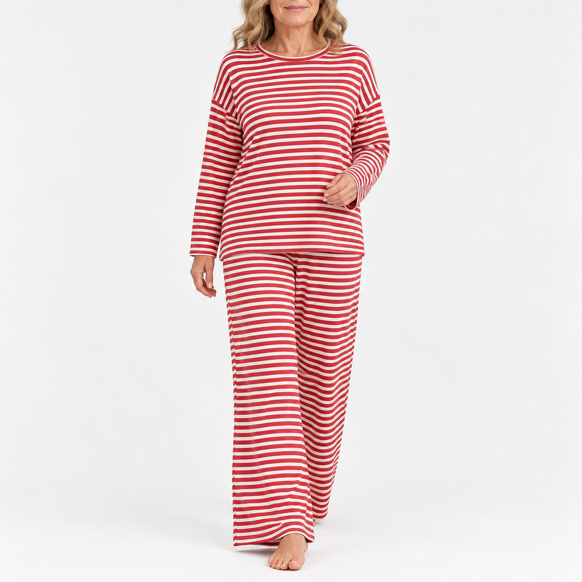 Elena | Striped Two-Piece Lounge Set