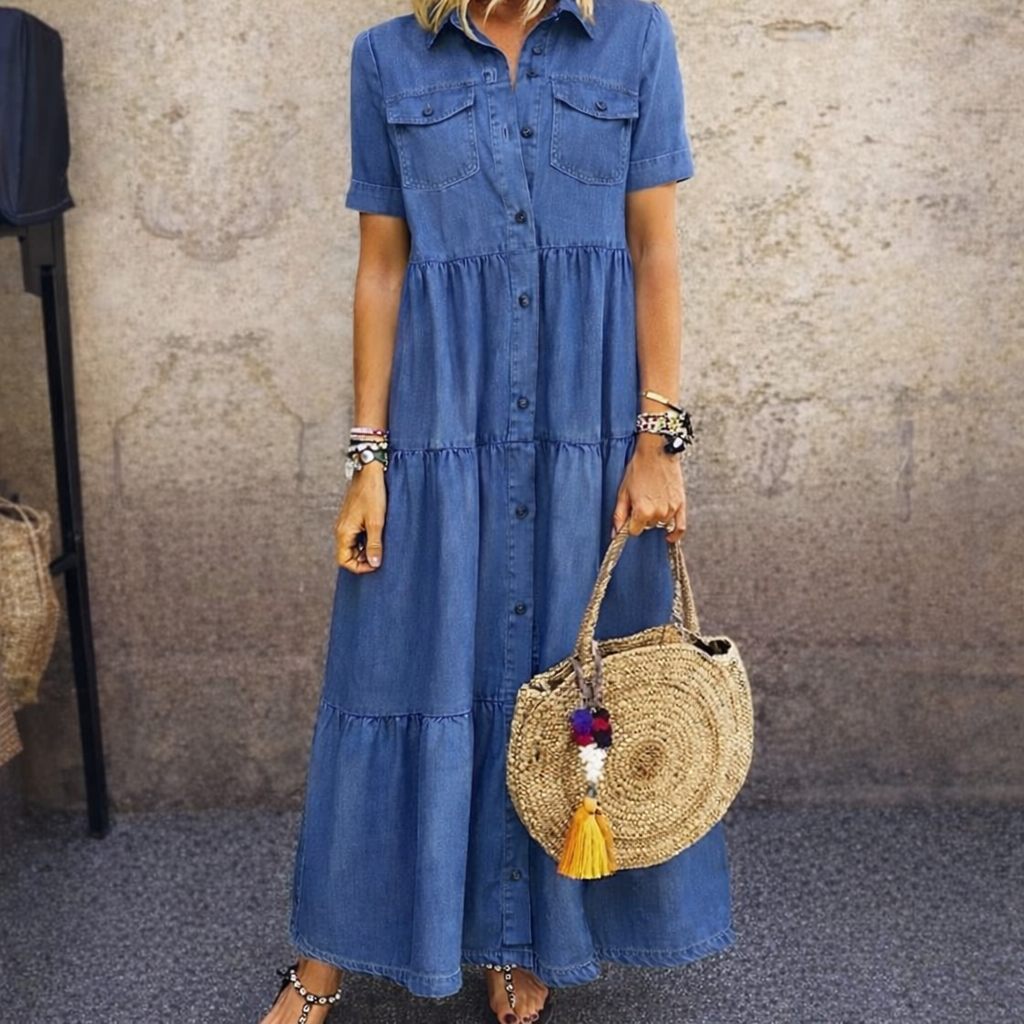 Ruth | Timeless Button-Front Midi Dress