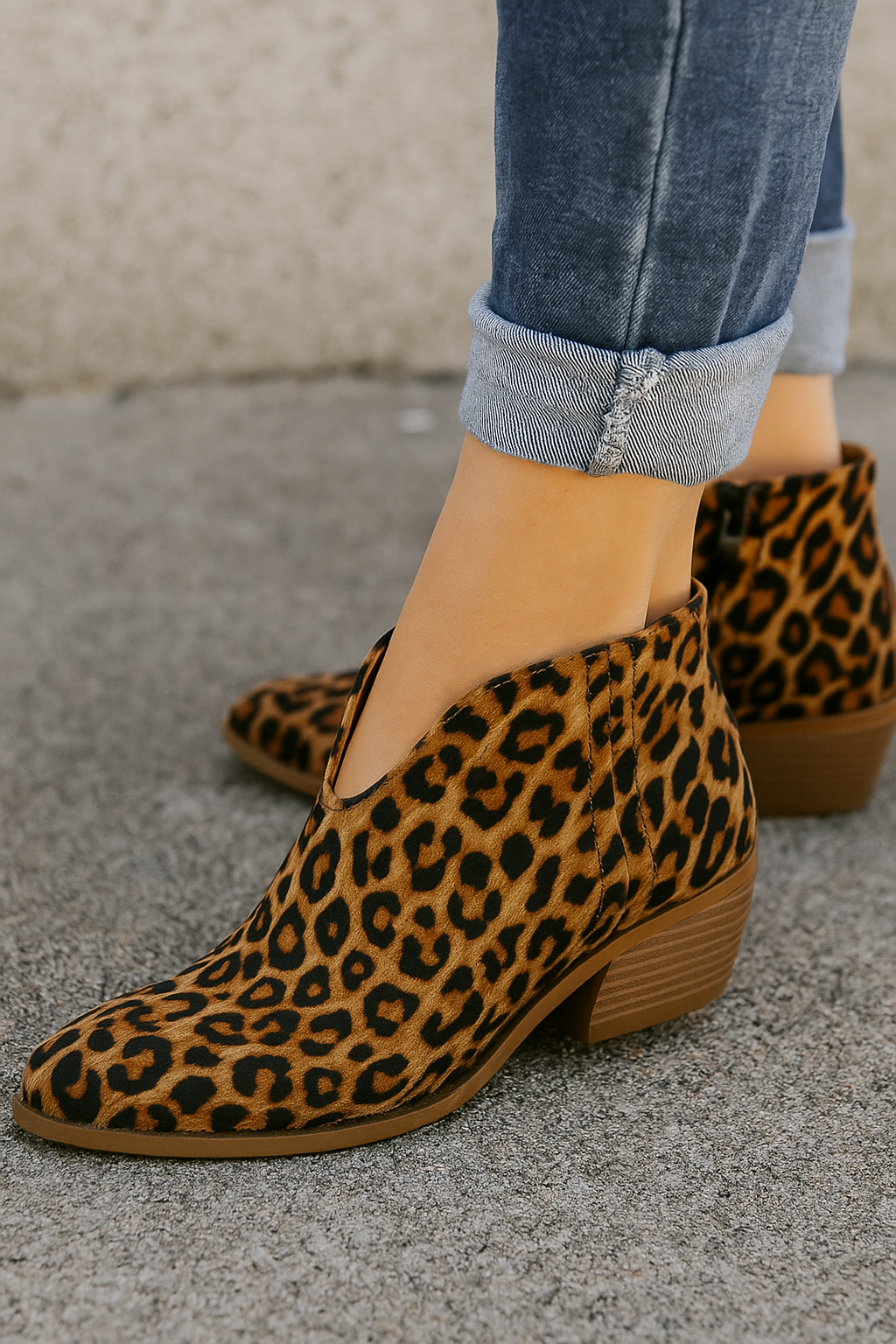 Camille™ | Leopard Print Ankle Boots