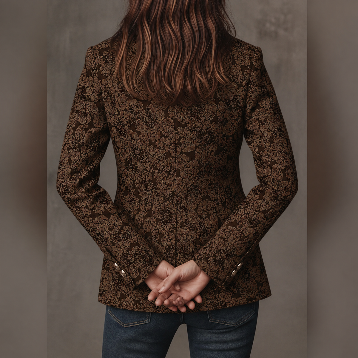 Alicja | tailored paisley jacquard blazer