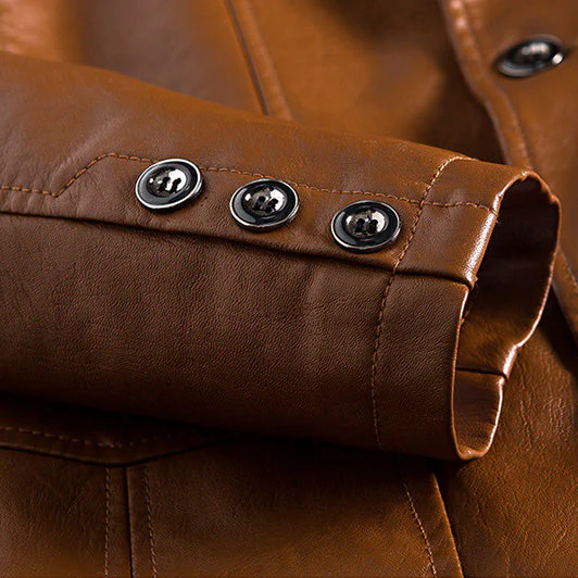 Michael™ | Elegant Men's Leather Jacket for Every Occasion