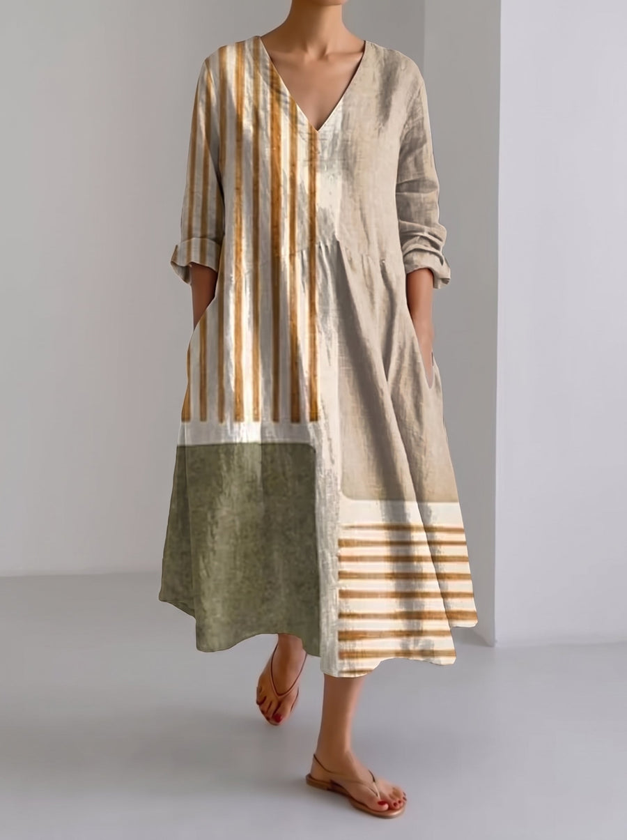 Dalia | Midi Dress in Pure Linen
