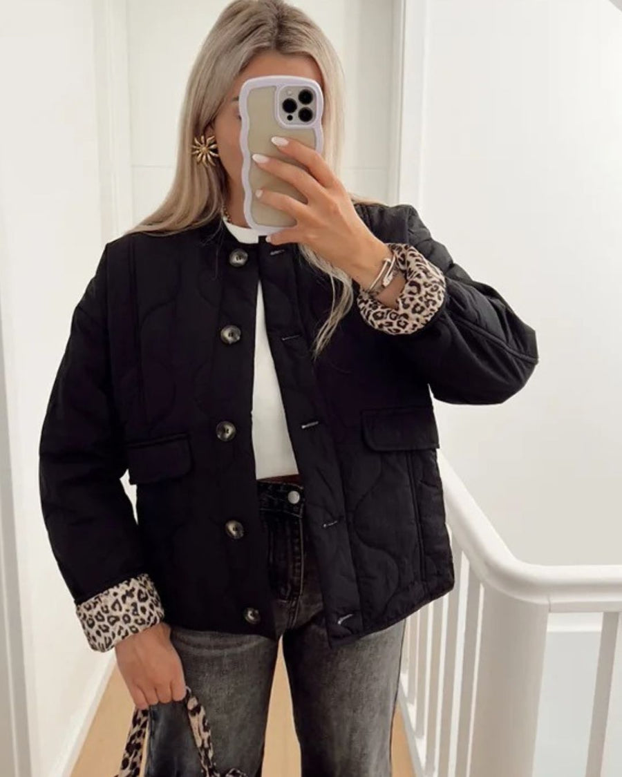Yasmin™ | Trendy Jacket with Leopard Lining