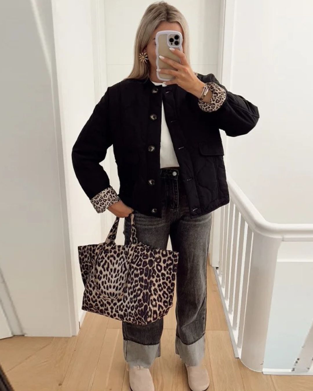 Yasmin™ | Trendy Jacket with Leopard Lining