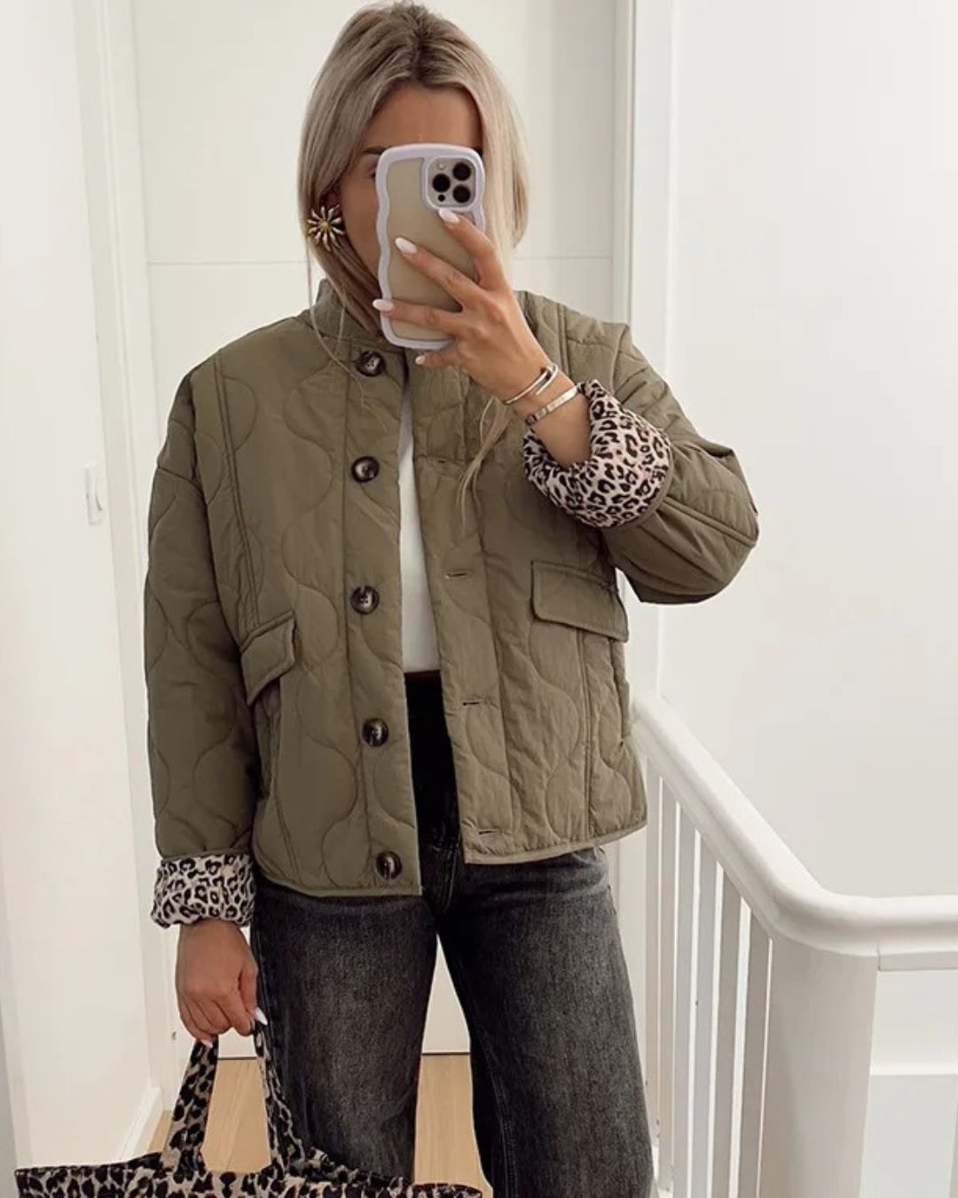 Yasmin™ | Trendy Jacket with Leopard Lining