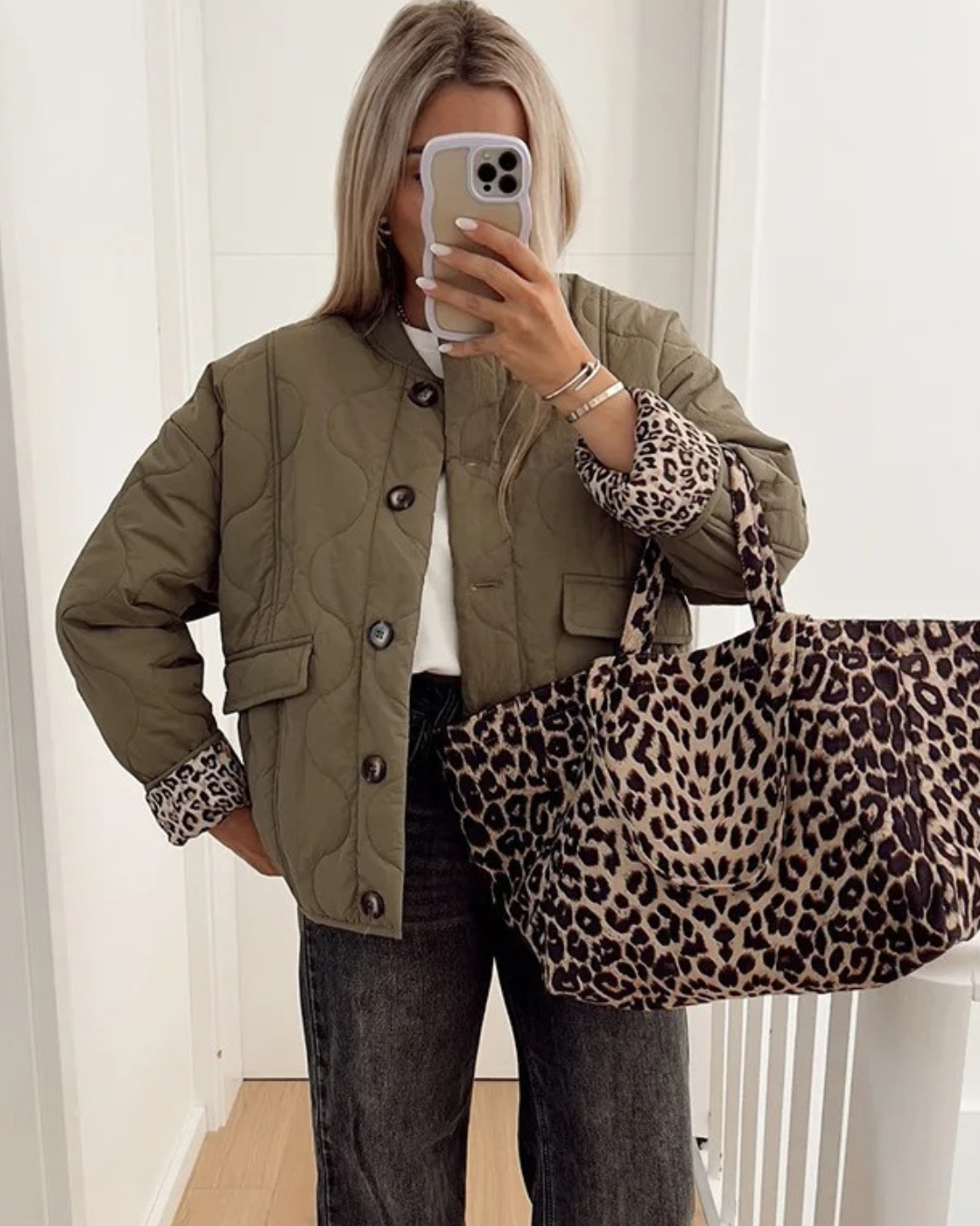 Yasmin™ | Trendy Jacket with Leopard Lining