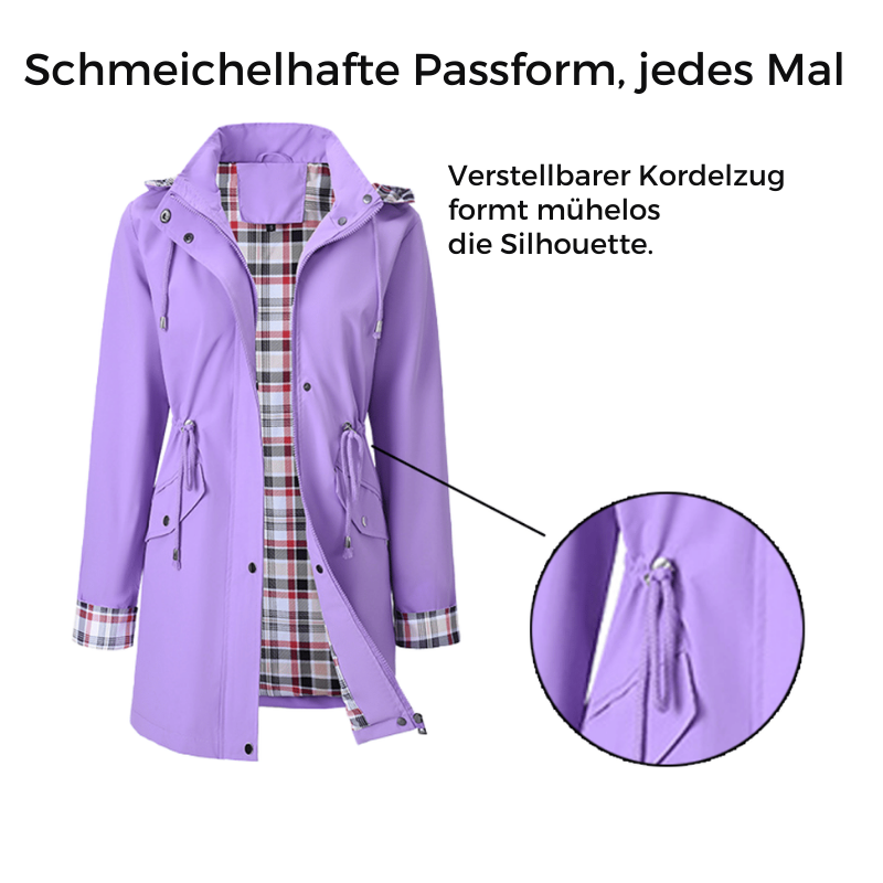 Myla™ | Functional Women's Jacket with Check Pattern & Waterproof Comfort