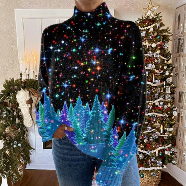 Holly | Festive High-Neck Sweater