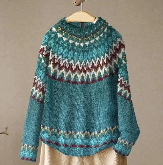 Finley | Boho Wave Knit Sweater