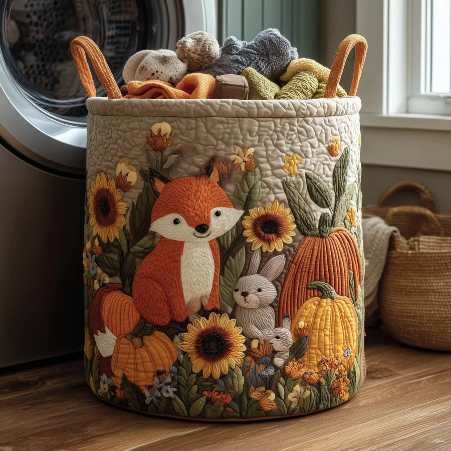 Imogen™ | Harvest Fox Quilted Laundry Basket