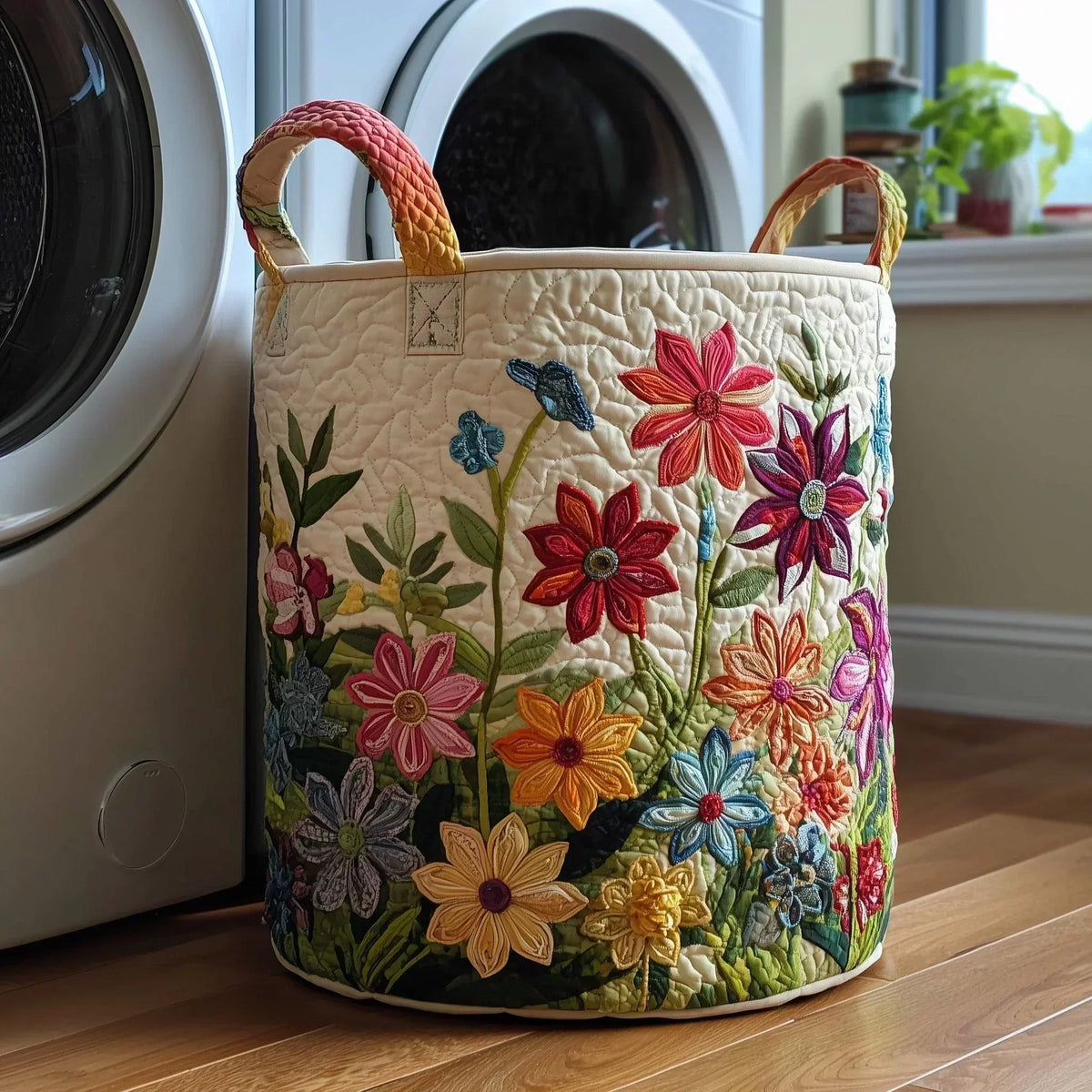 Temperance™ | Wildflower Field Quilted Laundry Basket