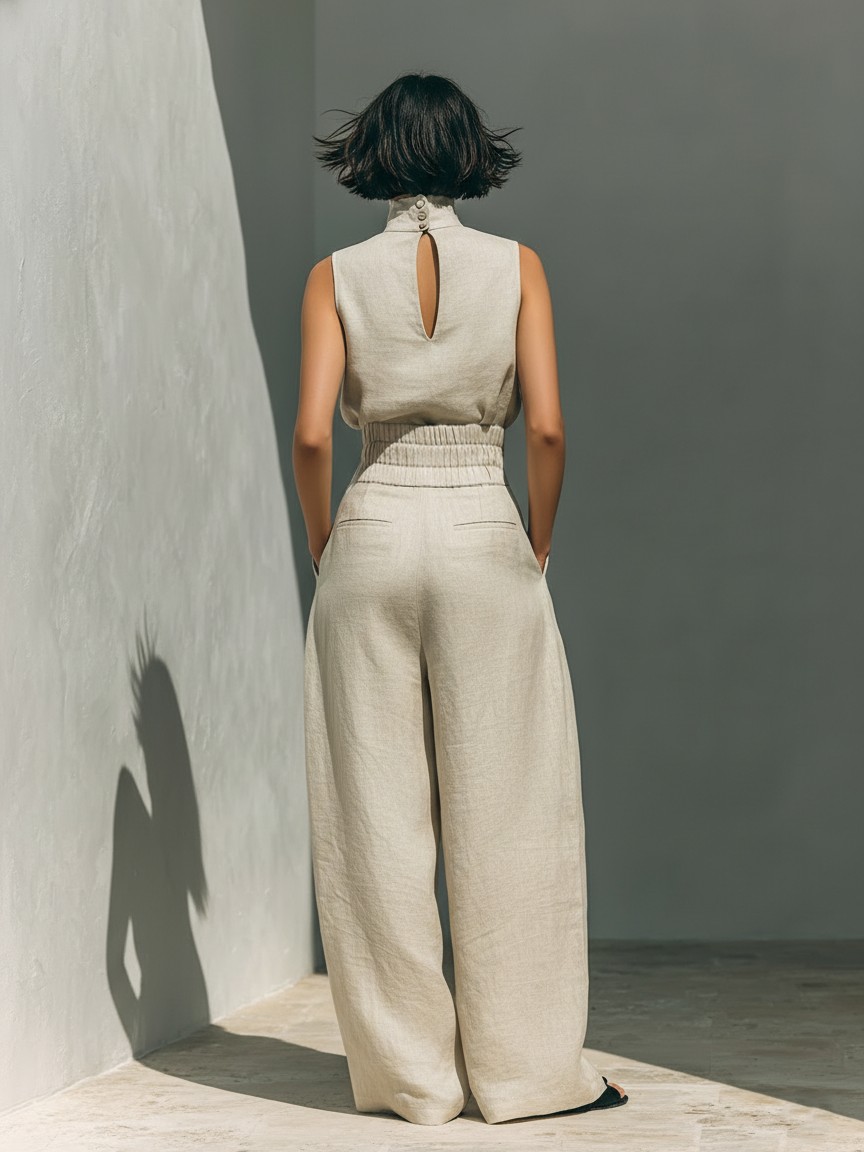 Marisol | Two-Piece Set with Mock-Neck Top