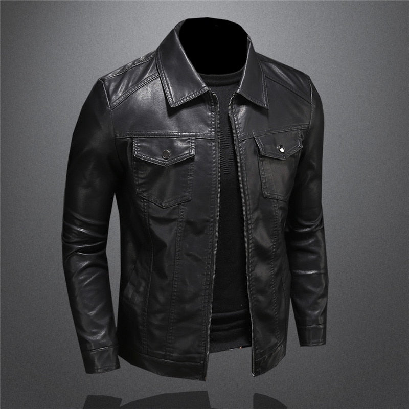 Carlo™ | Exclusive Men's Leather Jacket in Premium Quality