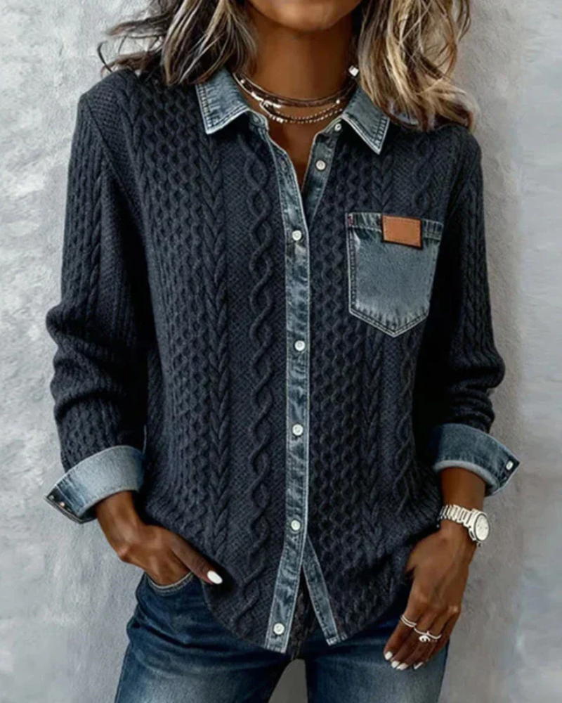 Juliane | Tricot en Denim