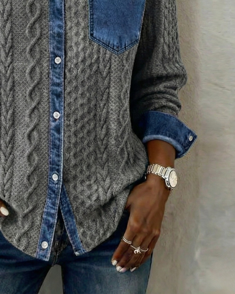 Juliane | Tricot en Denim