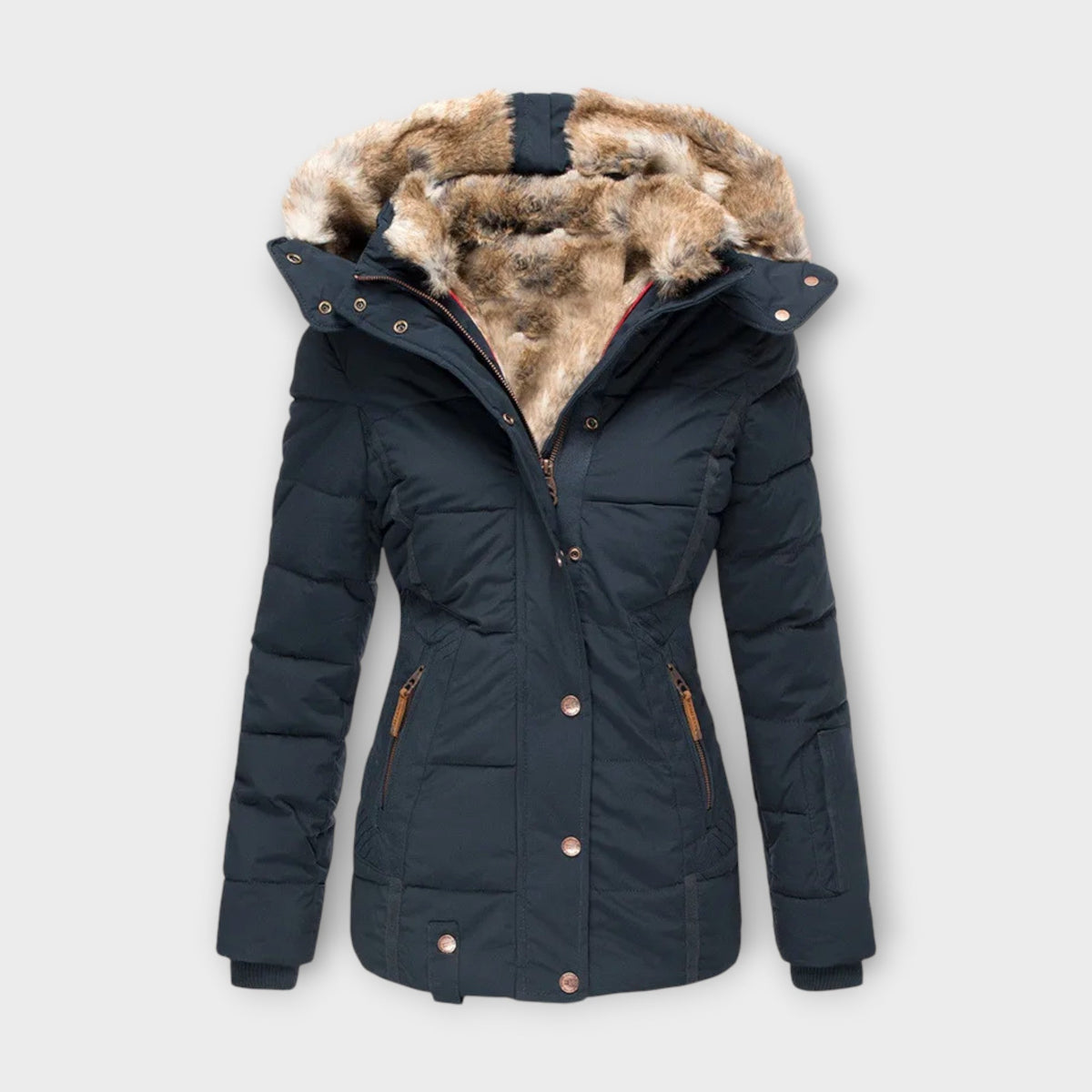Emine ™ | Leather Jacket with Fur