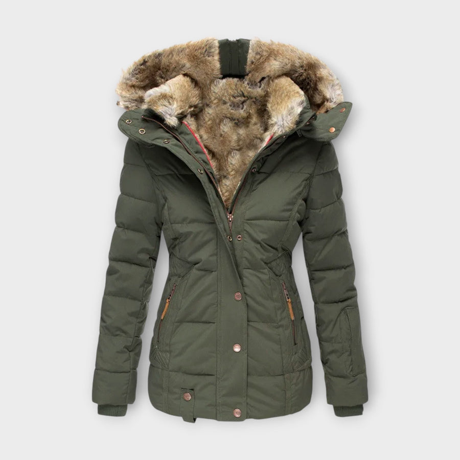 Emine ™ | Leather Jacket with Fur