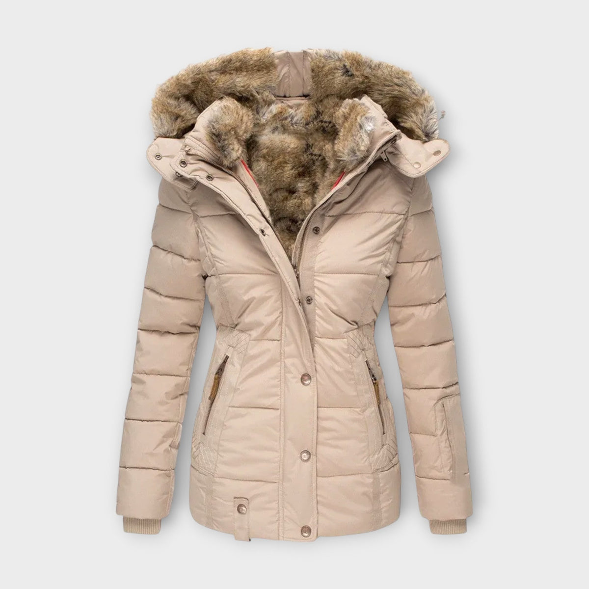 Emine ™ | Leather Jacket with Fur