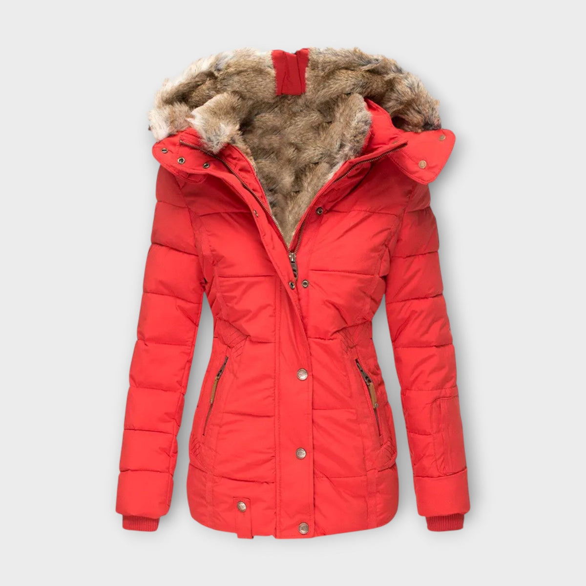 Emine ™ | Leather Jacket with Fur