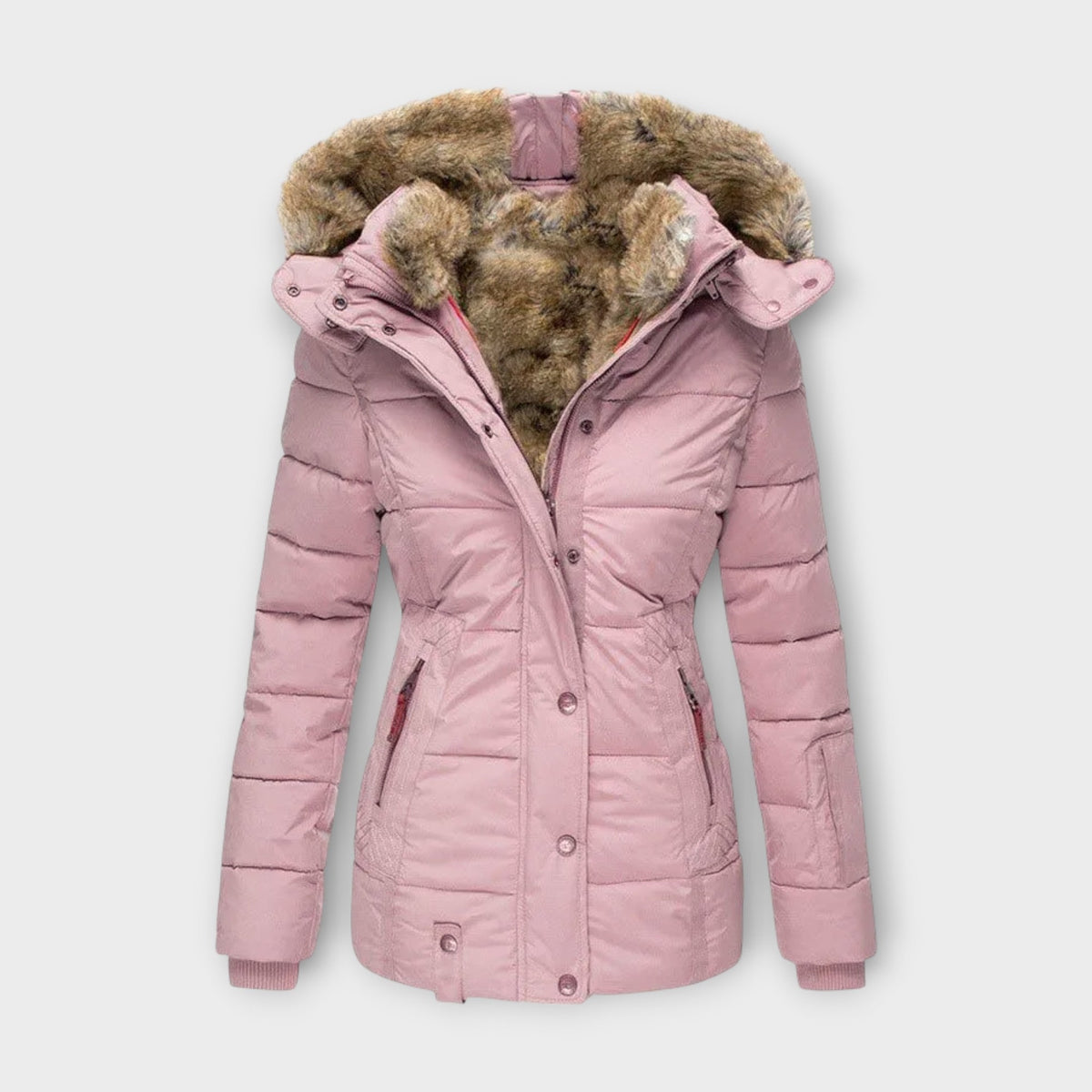 Emine ™ | Leather Jacket with Fur
