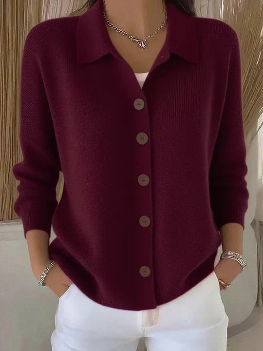 Jetske | Vest with collar and buttons at the front