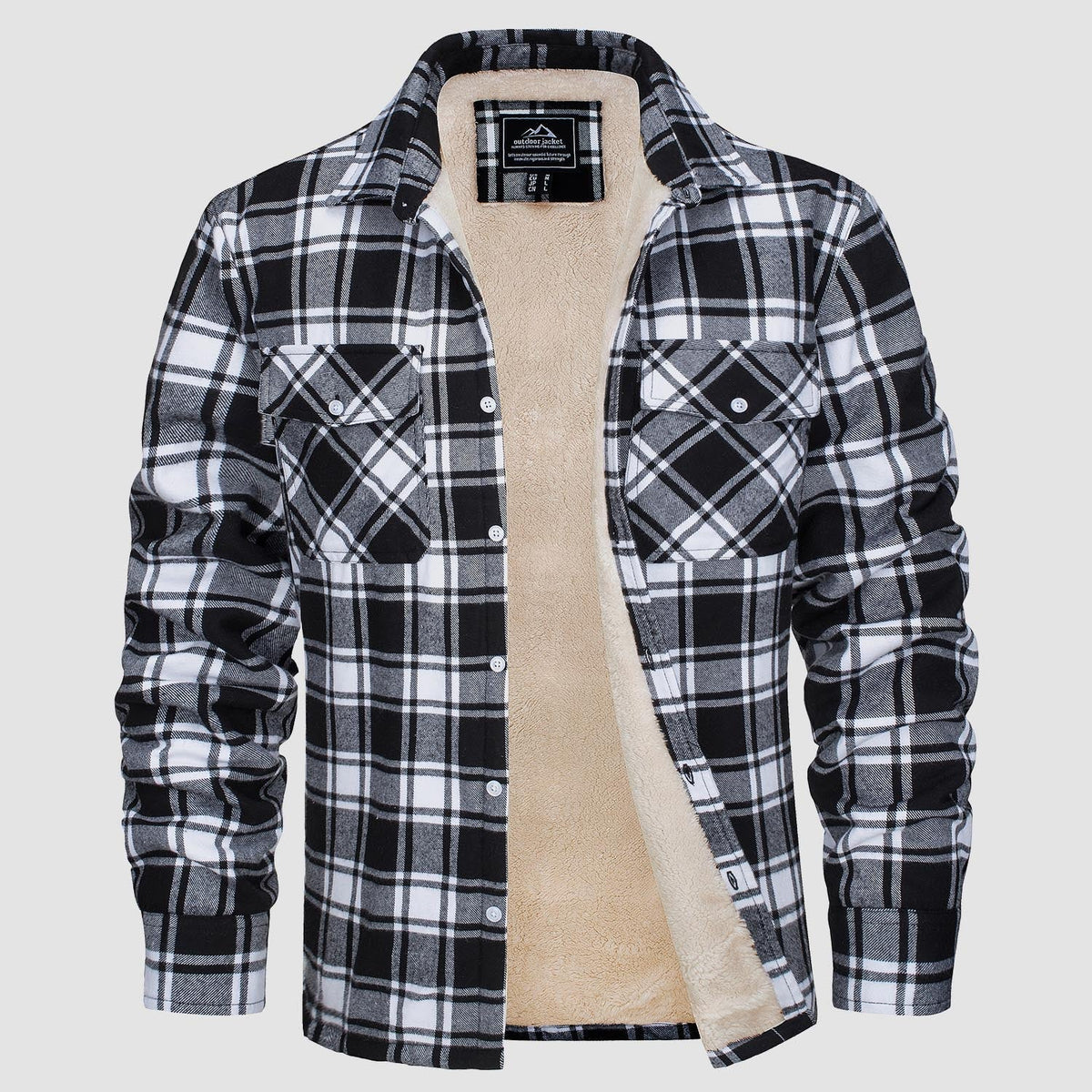 Benedikt™ | Lined Check Shirt Jacket