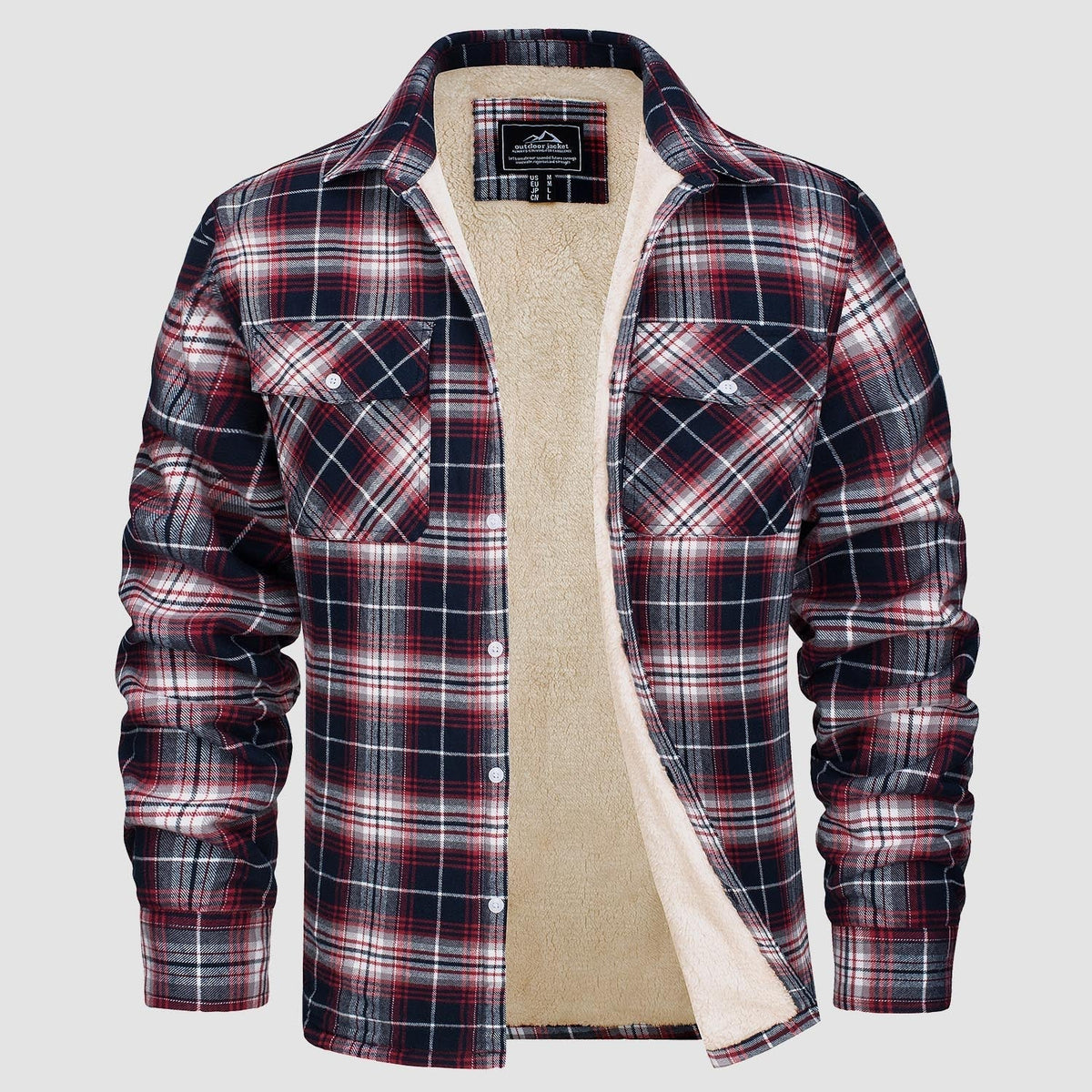 Benedikt™ | Lined Check Shirt Jacket