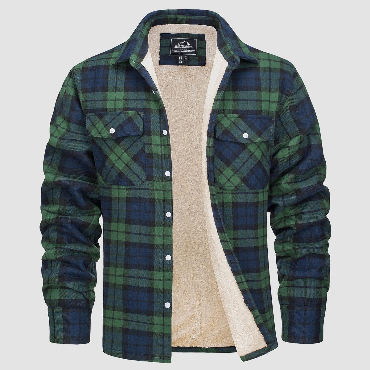 Benedikt™ | Lined Check Shirt Jacket
