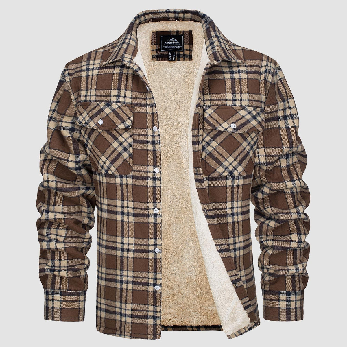 Benedikt™ | Lined Check Shirt Jacket