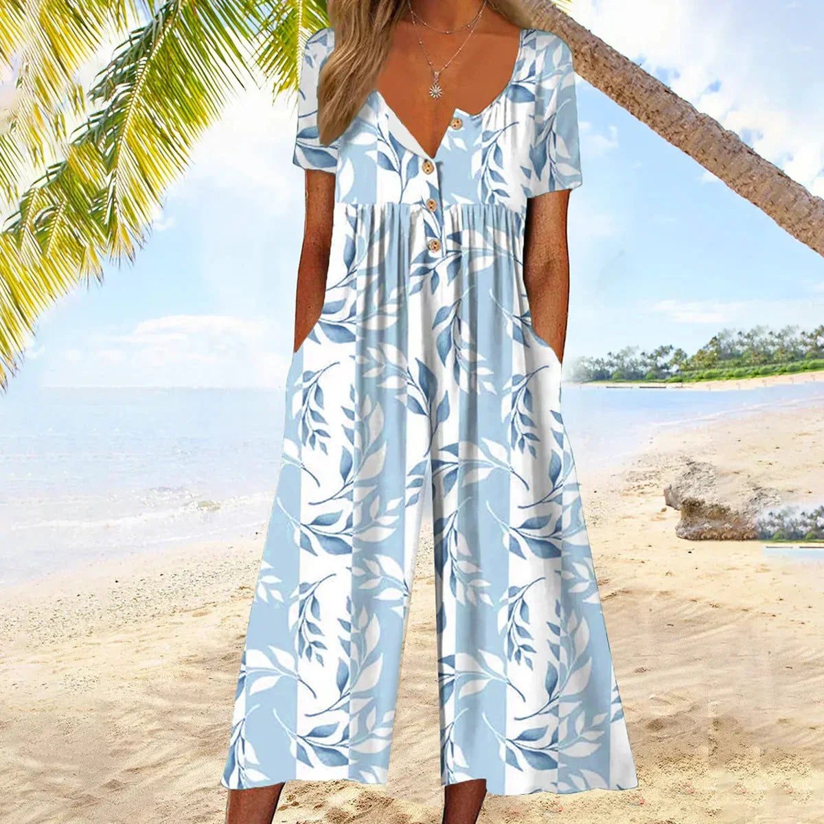 Cassidy - Button-Front Jumpsuit