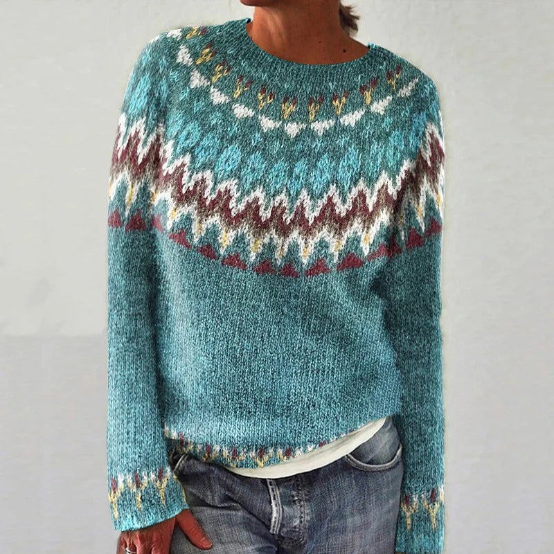 Finley | Boho Wave Knit Sweater