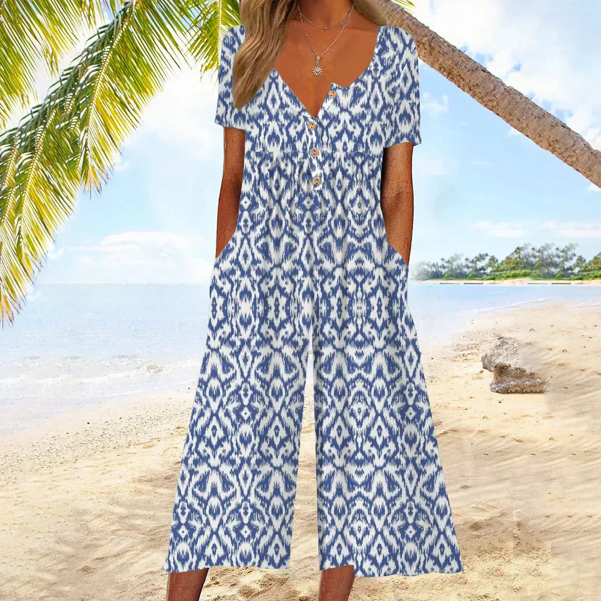 Cassidy - Button-Front Jumpsuit