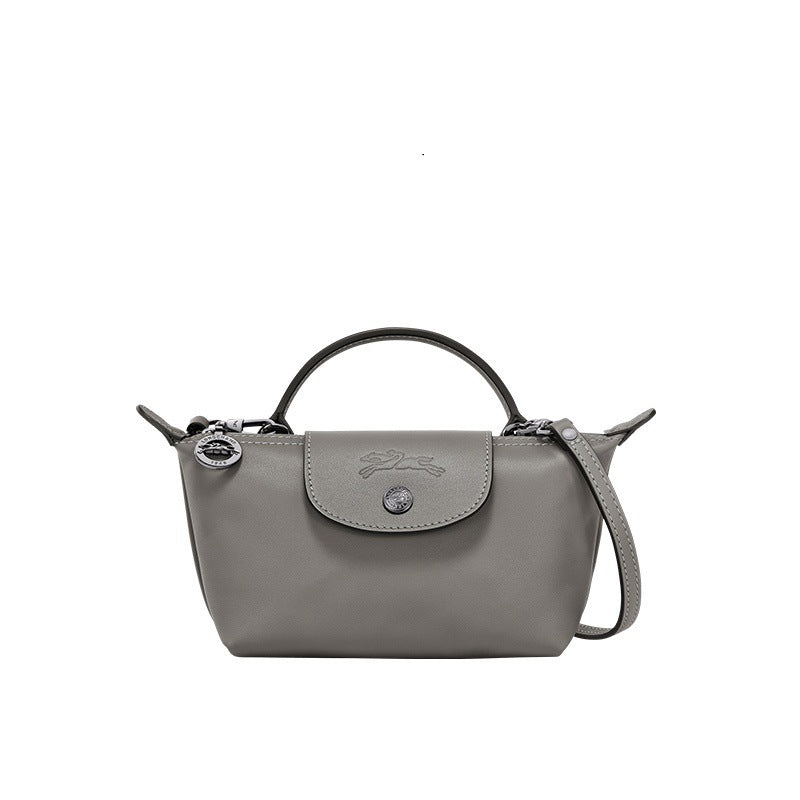 MINI LEATHER BAG | GRAY