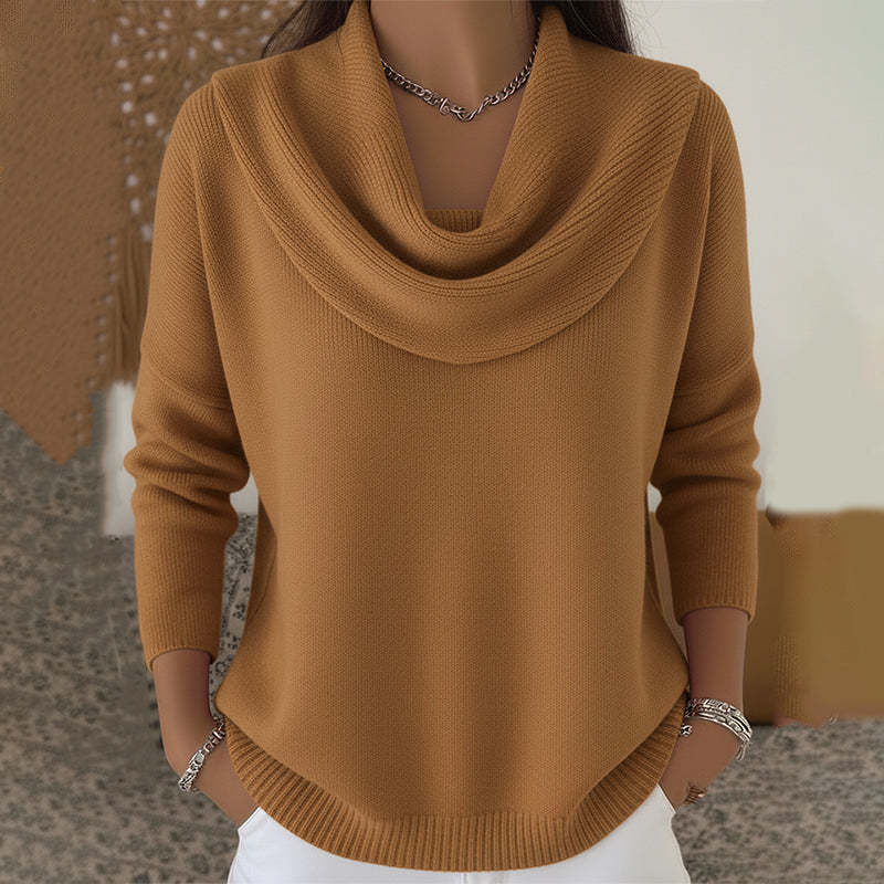 Vivienne | Cowl Neck Knit Sweater